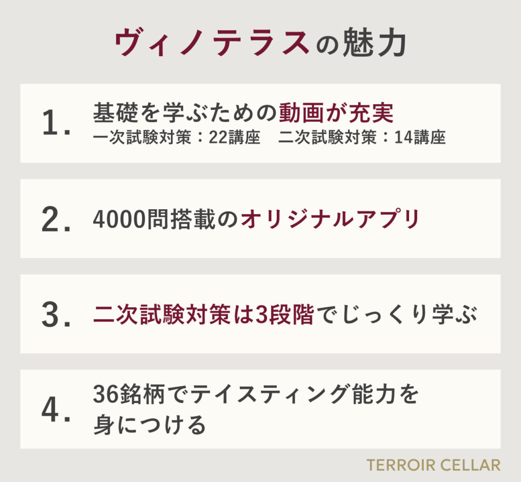 ヴィノテラスの魅力